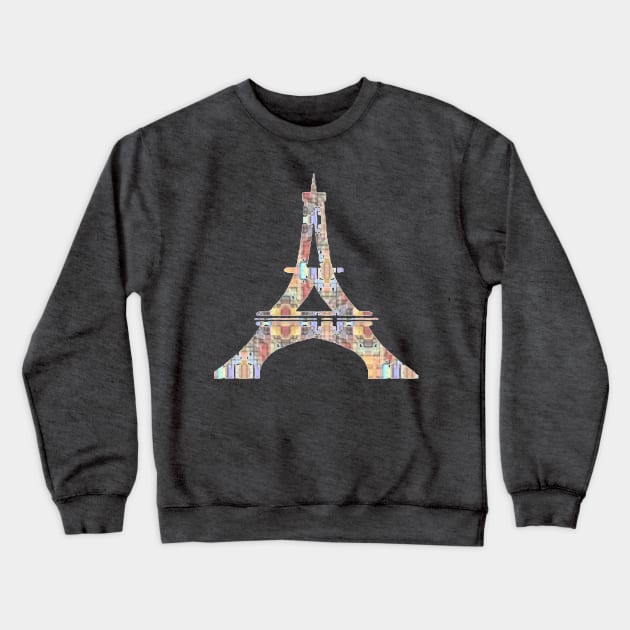 EIFFEL TOWER DESIGN Crewneck Sweatshirt by abloomdesigns